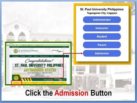 sias spup|ADMISSION PROCEDURE .